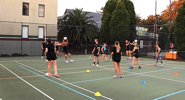 Wing attack netball coaching preliminary moves