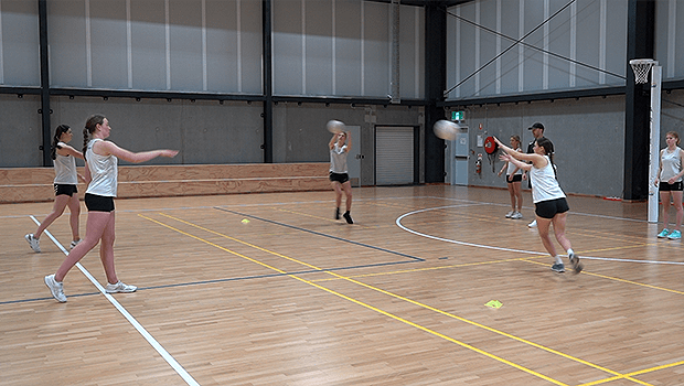 THREE HITS AND OUT NETBALL DRILL MIDCOURT WING ATTACK