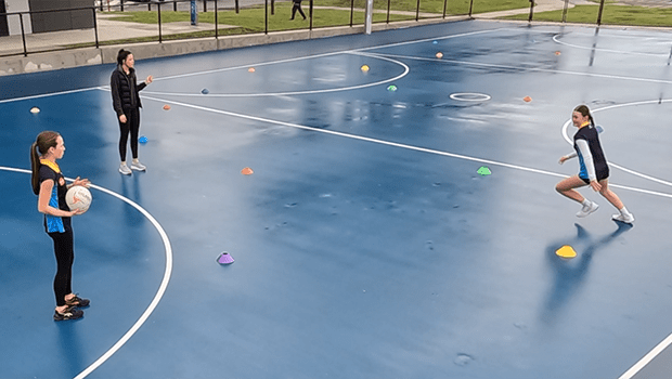 DIAMOND DEPTH NETBALL DRILL