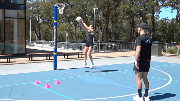 NETBALL DEFENDER FOOTWORK DRILL