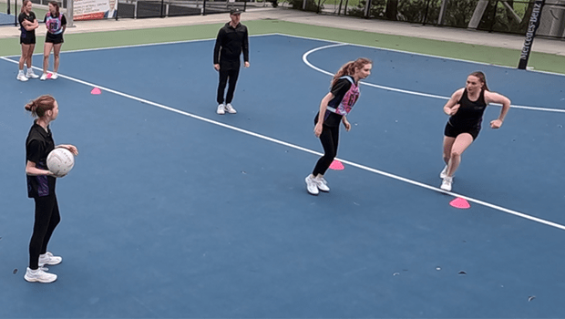 NETBALL CENTRE PASS GATES DRILL