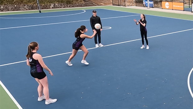THROW AND GO GAP NETBALL DRILL