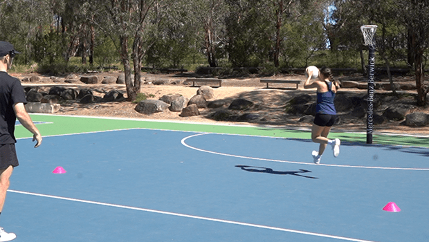 MID FRONT CUTS AND DEPTH NETBALL DRILL