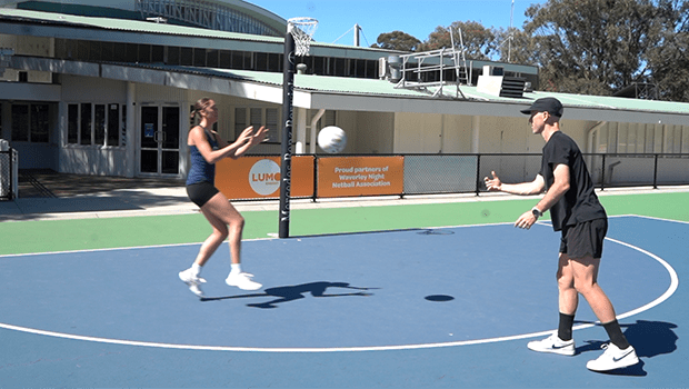 GOALERS NETBALL HANDS WIDTH AND CLEAR
